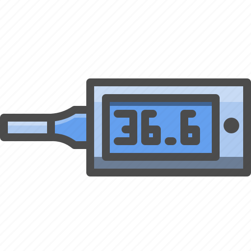 Cold, digital, fever, flu, forecast, temperature, thermometer icon - Download on Iconfinder