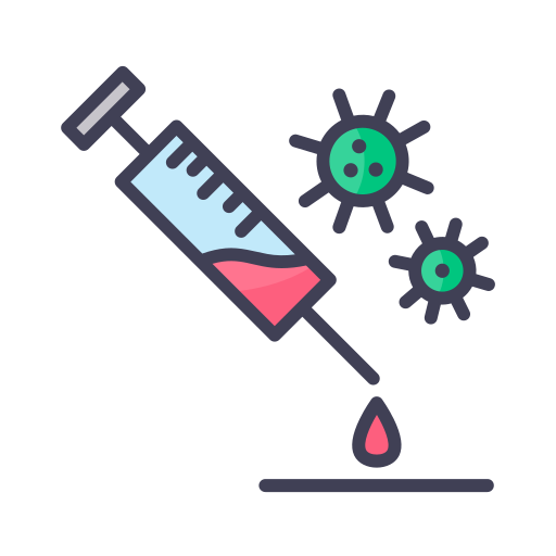 Blood, coronavirus, covid, science, syringe icon - Free download