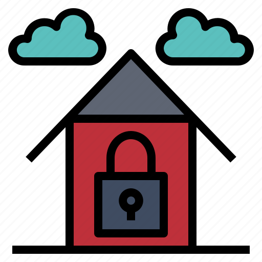 Home, lockdown, locked, protect, quarantine icon - Download on Iconfinder