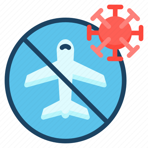 No flight, no travel, pandemic, spread icon - Download on Iconfinder