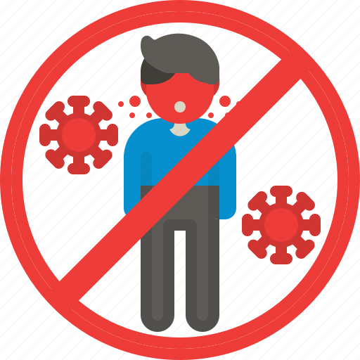 Caution, coronavirus, covid-19, dangerous, human, virus, warning icon - Download on Iconfinder