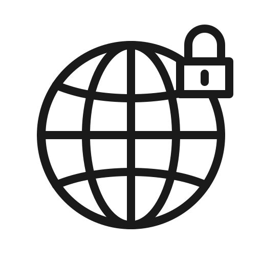 Global, globe, lock, safety, satfety, security, world icon - Free download