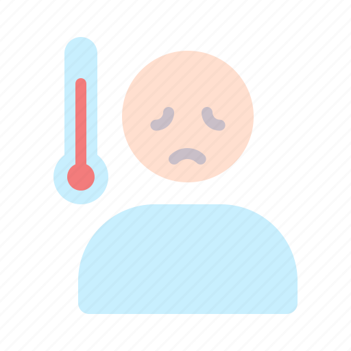 Fever, sick, temperature, thermometer icon - Download on Iconfinder