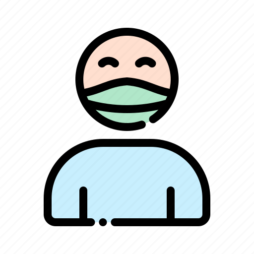 Mask, medical, wear, person icon - Download on Iconfinder