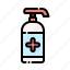 bottle, hand sanitizer, disinfectant, hygiene 