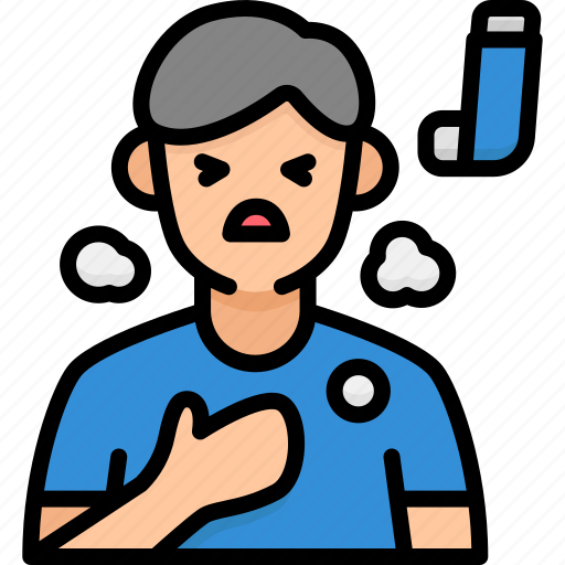 Asthma, puffer, inhaler, symptom, healthcare and medical, illness, respiratory icon - Download on Iconfinder