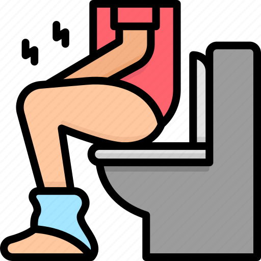 Diarrhoea, toilet, stomach flu, symptom, healthcare and medical, illness, wc icon - Download on Iconfinder