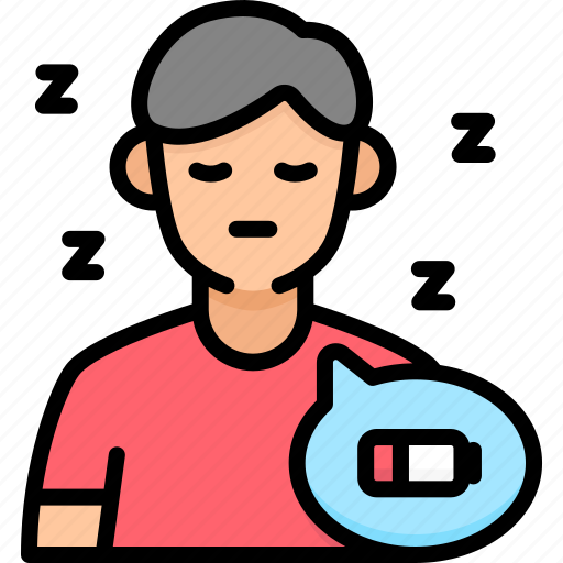 Fatigue, exhaust, low battery, sick, symptom, healthcare and medical, communications icon - Download on Iconfinder