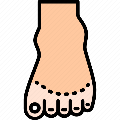 Loss of colour in toes, foot, covid 19, coronavirus, sick, symptom, healthcare and medical icon - Download on Iconfinder