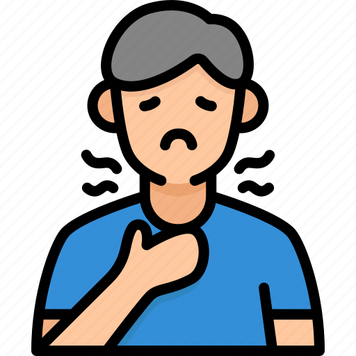 Sore throat, sick, sickness, symptom, healthcare and medical, illness, avatar icon - Download on Iconfinder