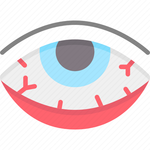 Conjunctivitis, red eyes, eyes, symptom, allergy, eye, allergic icon - Download on Iconfinder