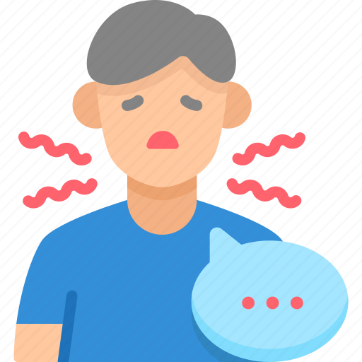 Hoarseness, communication, speech bubble, symptom, healthcare and medical, illness, avatar icon - Download on Iconfinder