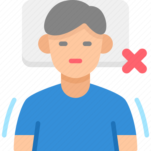 Inability to move, lie down, pillow, signaling, sick, symptom, healthcare and medical icon - Download on Iconfinder