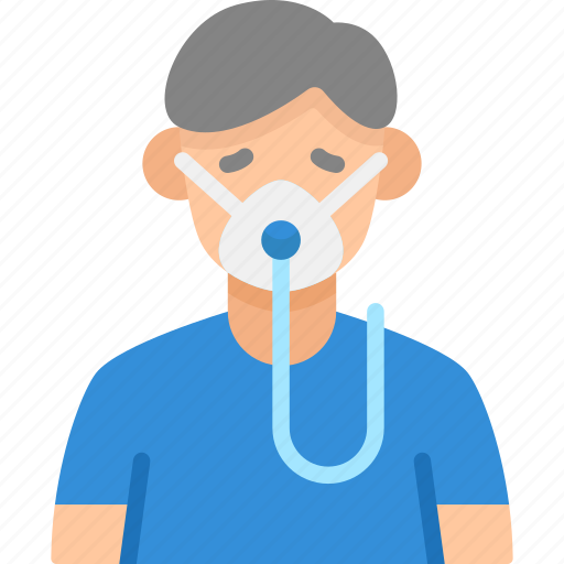 Lack of air, respiratory, oxygen mask, face mask, sick, symptom, healthcare and medical icon - Download on Iconfinder