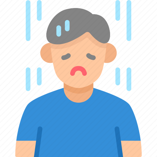 Weakness, sweat, sick, symptom, healthcare and medical, illness, avatar icon - Download on Iconfinder