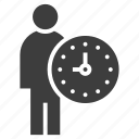businessman, clock, man, timer, watch