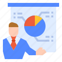 avatar, business, chart, pie, presentation