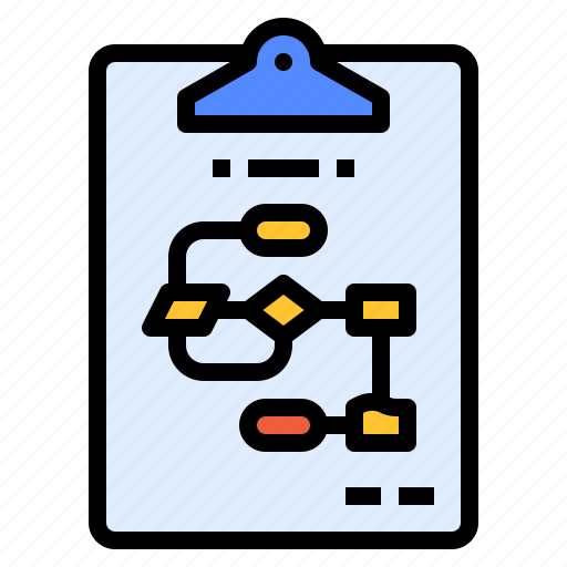 Chart, clipboard, document, flow, plan icon - Download on Iconfinder