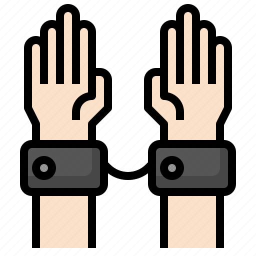 Arrest, hands, gestures, detention, jail icon - Download on Iconfinder