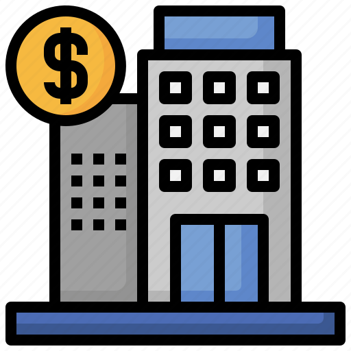 Company, money, office, building, bank icon - Download on Iconfinder