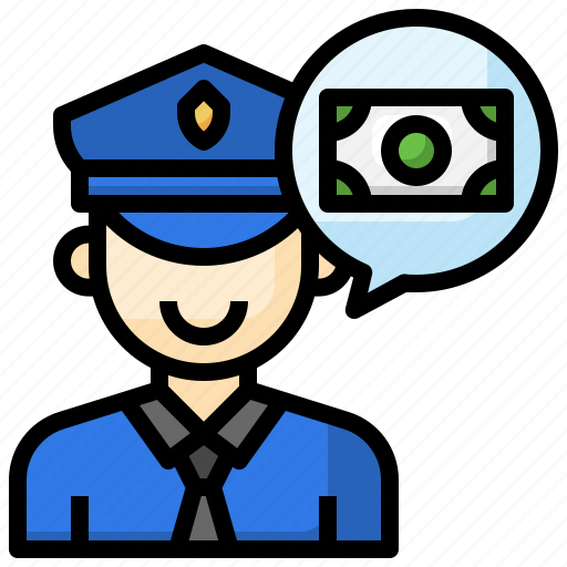 Police, illicit, dishonest, corruption, money icon - Download on Iconfinder