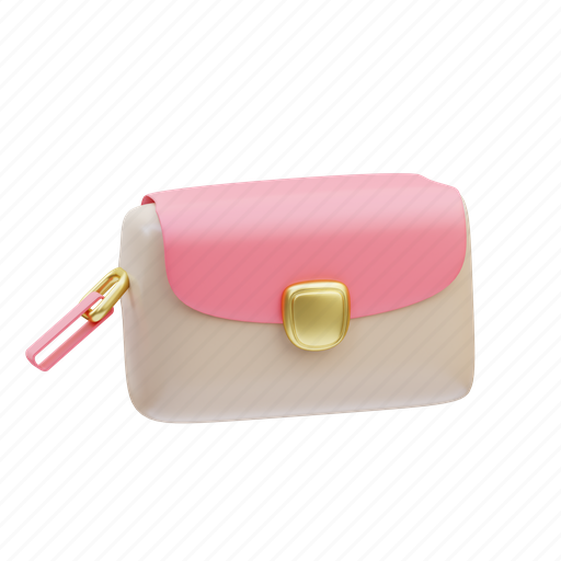Cosmetic, bag, beauty, makeup, skin, face, woman 3D illustration - Download on Iconfinder