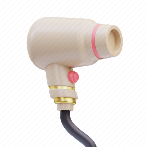 Hair, dryer, beauty, makeup, skin, face, cosmetic 3D illustration - Download on Iconfinder