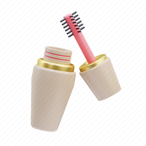 Mascara, magic, beauty, makeup, skin, face, cosmetic 3D illustration - Download on Iconfinder
