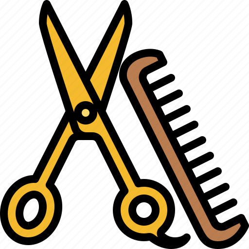 Hair, salon, barber, hairdresser, cutting, scissors, comb icon - Download on Iconfinder
