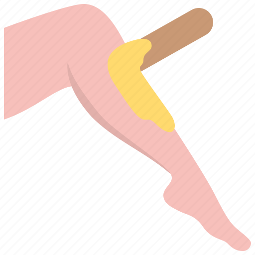 Epilation, hair, removal, shin, leg, waxing, wax icon - Download on Iconfinder
