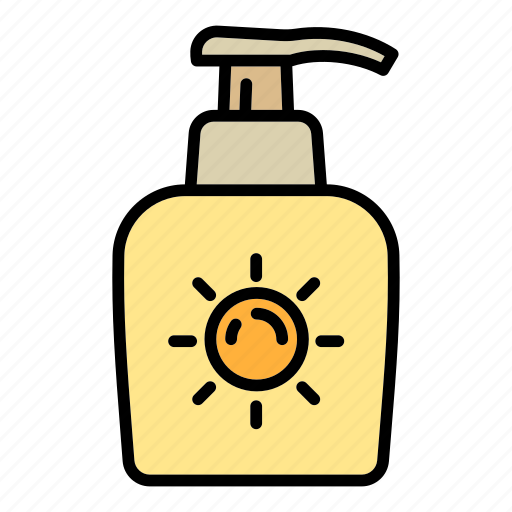 Sunscreen, cream, dispenser icon - Download on Iconfinder