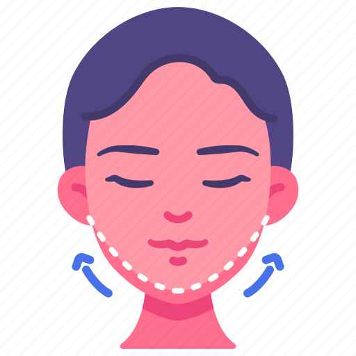 Beauty, cosmetic, face, lift, surgery, v-shape icon - Download on Iconfinder