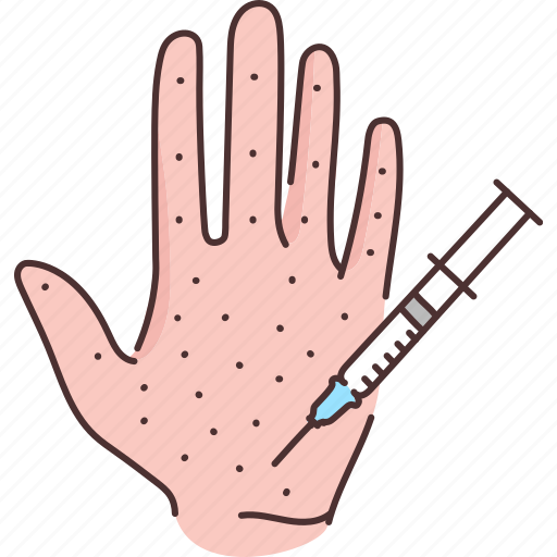 Hyperhidrosis, palm, botox, hand icon - Download on Iconfinder