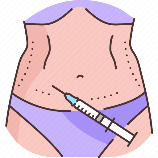 Lipolytic, injections, abdomen, lipolysis icon - Download on Iconfinder