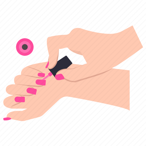 Hand care, manicure, nail color, nail enamel, nail painting, nail polish icon - Download on Iconfinder