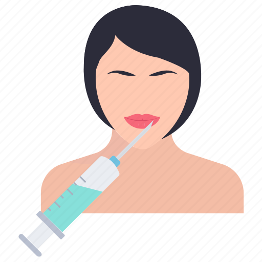 Cosmetic treatment, face fillers, facial treatment, lip augmentation, plumper lips icon - Download on Iconfinder