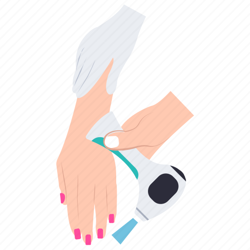 Cosmetic surgery, laser treatment, manicure, permanent hair removal, salon services icon - Download on Iconfinder