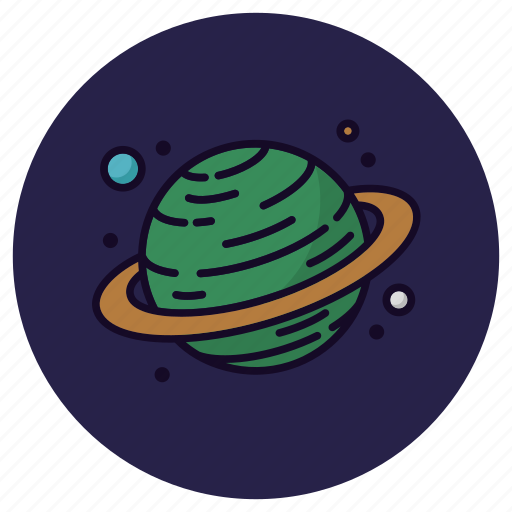 Astronomy, cosmos, earth, globe, planet, rings, saturn icon