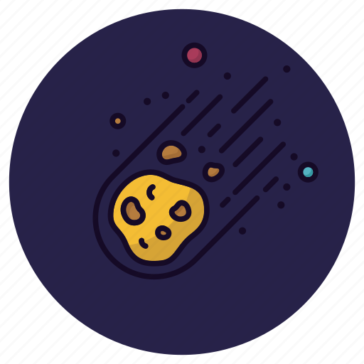 Asteroid, astronomy, cosmos, meteorite, planet, satellite, space icon - Download on Iconfinder