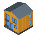 apartment, cartoon, construction, cottage, family, house, isometric