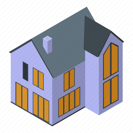 Business, cartoon, cottage, family, isometric, suburb, tree icon - Download on Iconfinder