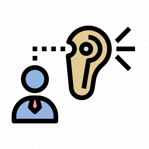 Listening, ear, listen, earlobe, advice icon - Download on Iconfinder