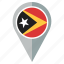 flag, country, east timor, location, nation, navigation 