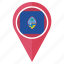 flag, guam, location, map, nation, pin, pointer 