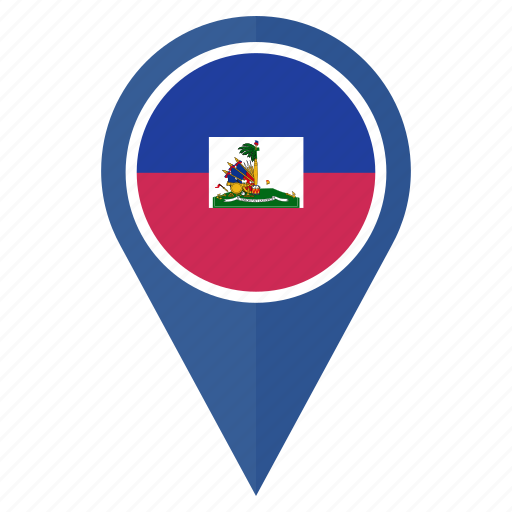 Flag, haiti, location, national, navigation, pin icon - Download on Iconfinder