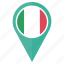 flag, italyl, pin, country, location, nation, navigation 