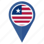 flag, liberia, pin, country, location, nation, navigation 