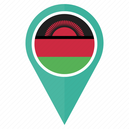 Flag, malawi, pin, country, location, nation, navigation icon - Download on Iconfinder