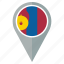flag, mongolia, country, nation, national, navigation, pin 