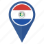 flag, paraguay, country, location, national, navigation 
